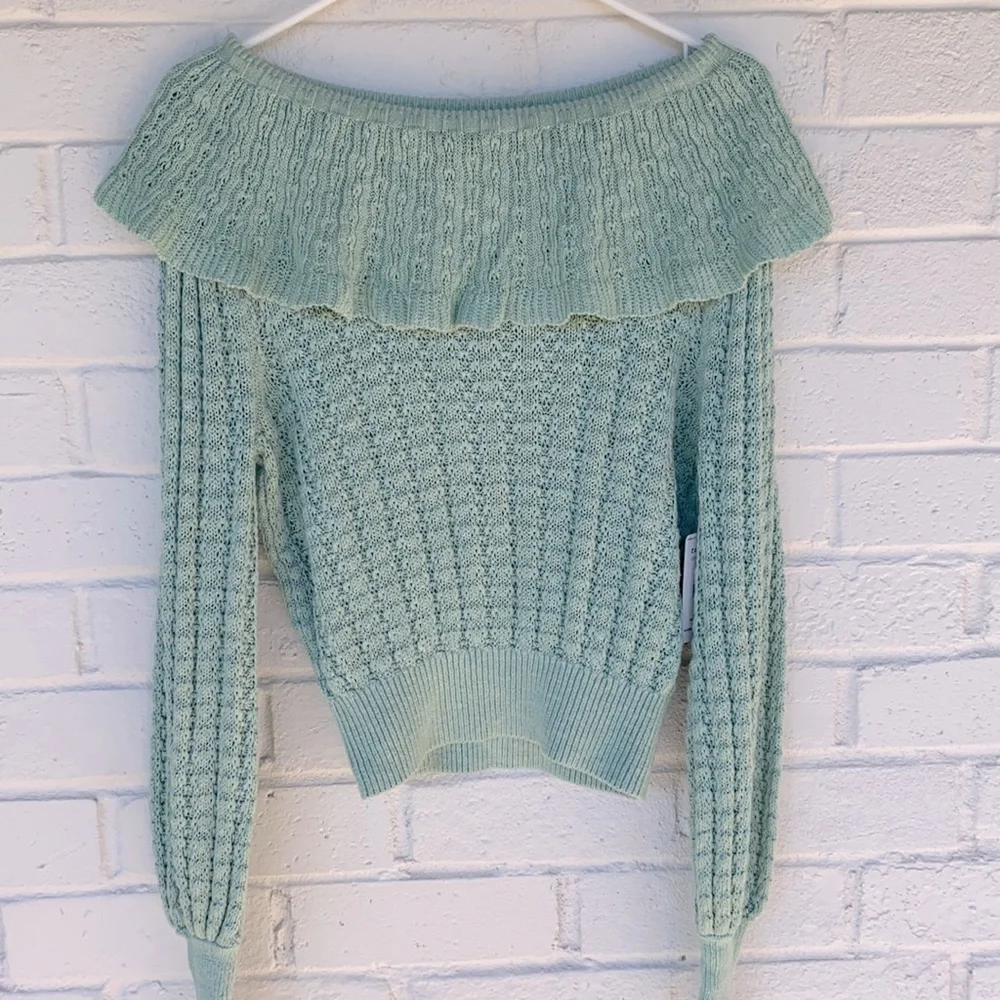 NWT FREE PEOPLE Crazy In Love Ruffle Top S - Picture 2 of 8